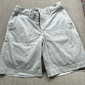 Boys light gray performance style shorts, southern Tide